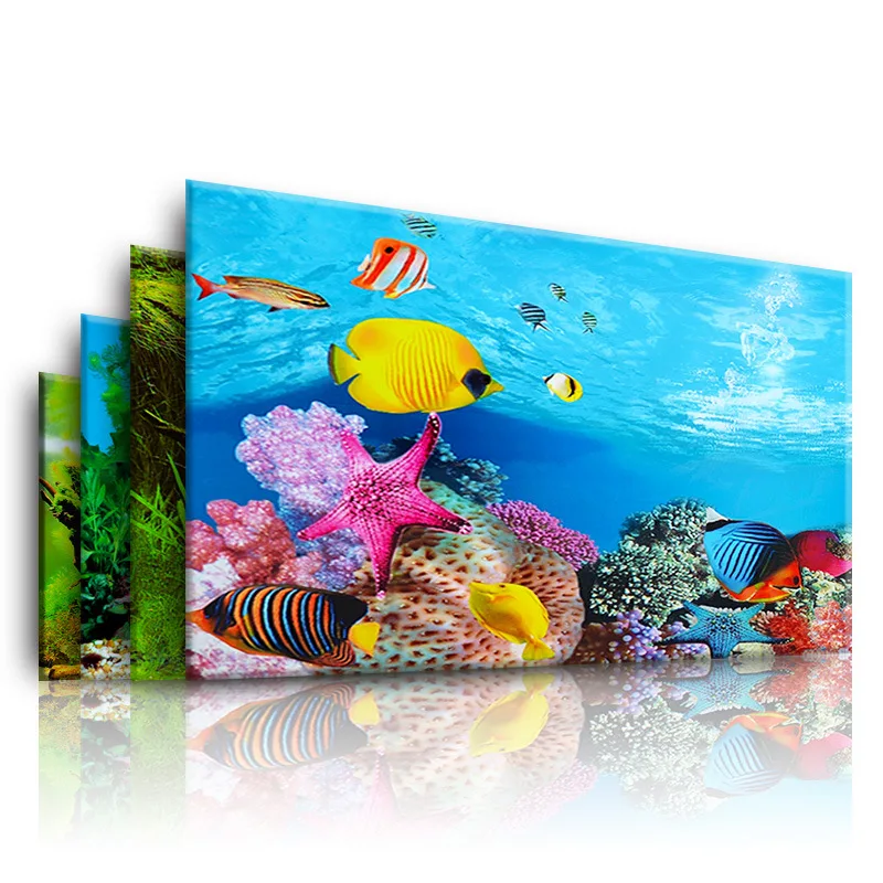Aquarium Fish Only - Tło do akwarium 3d naklejka plakat