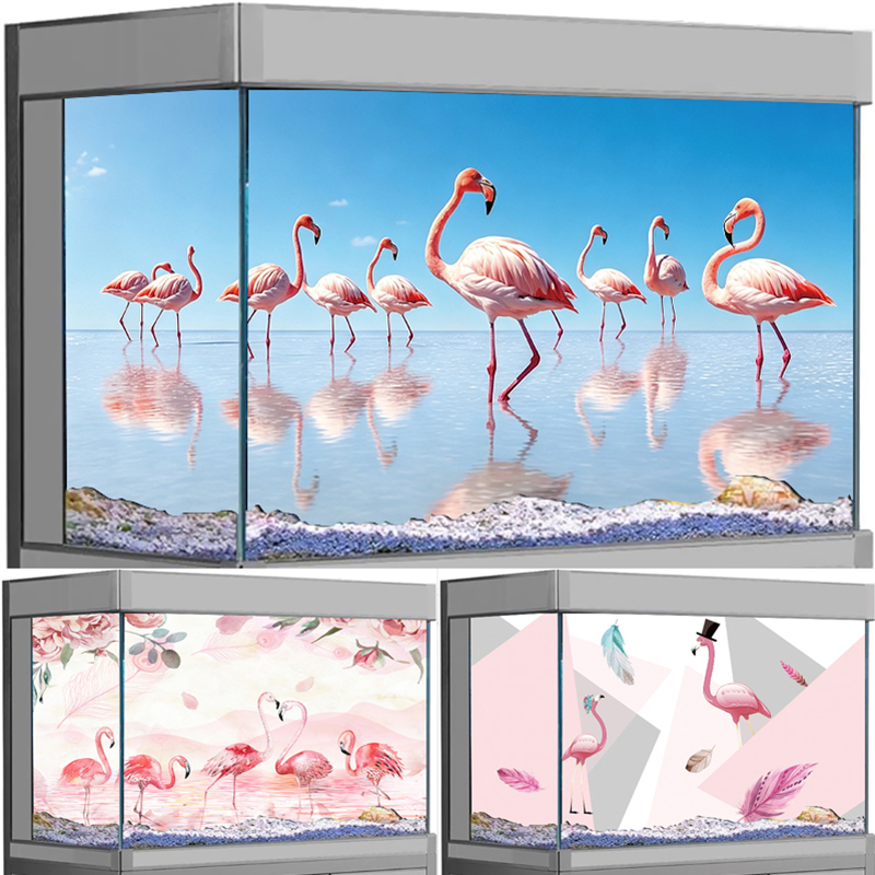 Aquarium Fish Wallpaper - Naklejka 3D na tło akwarium, tapeta