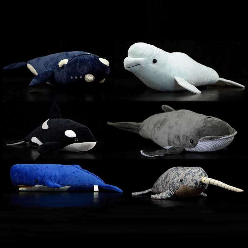 Wild Aquarium Fish - Symulowany Zwierzęcy Zabójca Baleen Biały Wieloryb