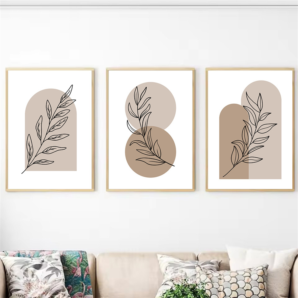 Live Plant Fertilizer - Nowoczesny Bohemia Brązowy Beżowy Geometryczny Plakat