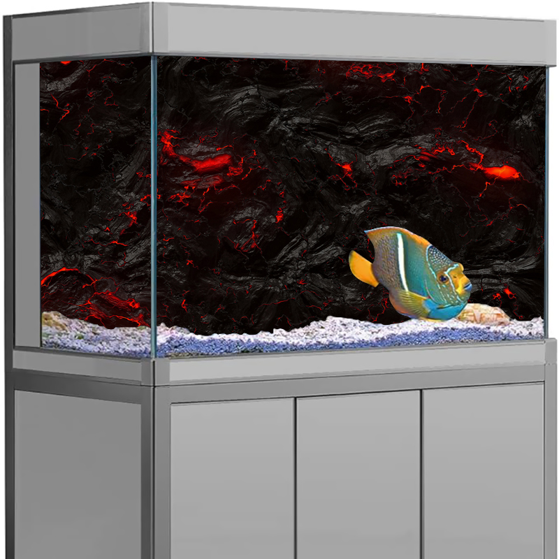Aquarium Fish Wallpaper Hd - Naklejka na ścianę akwarium z kamienia