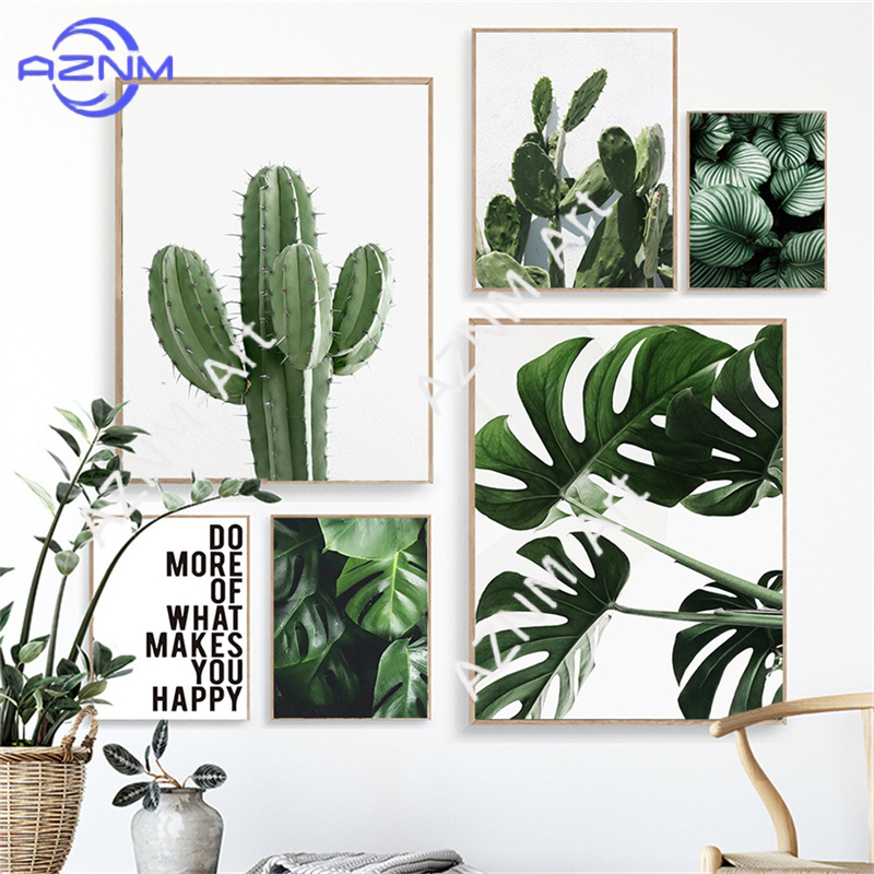 Live Plant Fertilizer - Obraz z zielonymi roślinami, plakat z
