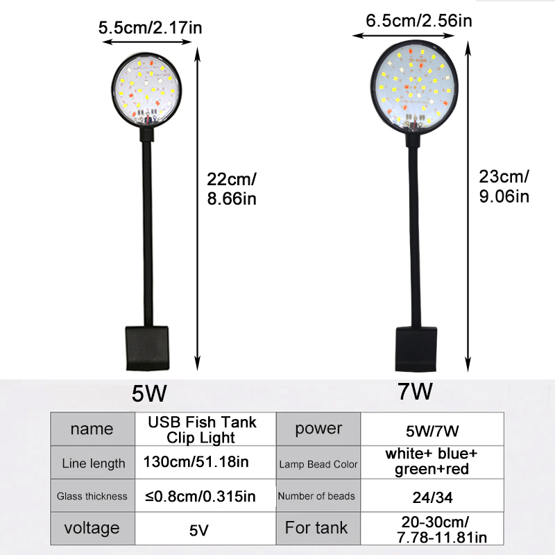 Lampa LED do akwarium USB, ośw – Aquarium Fish Only recenzja i cena