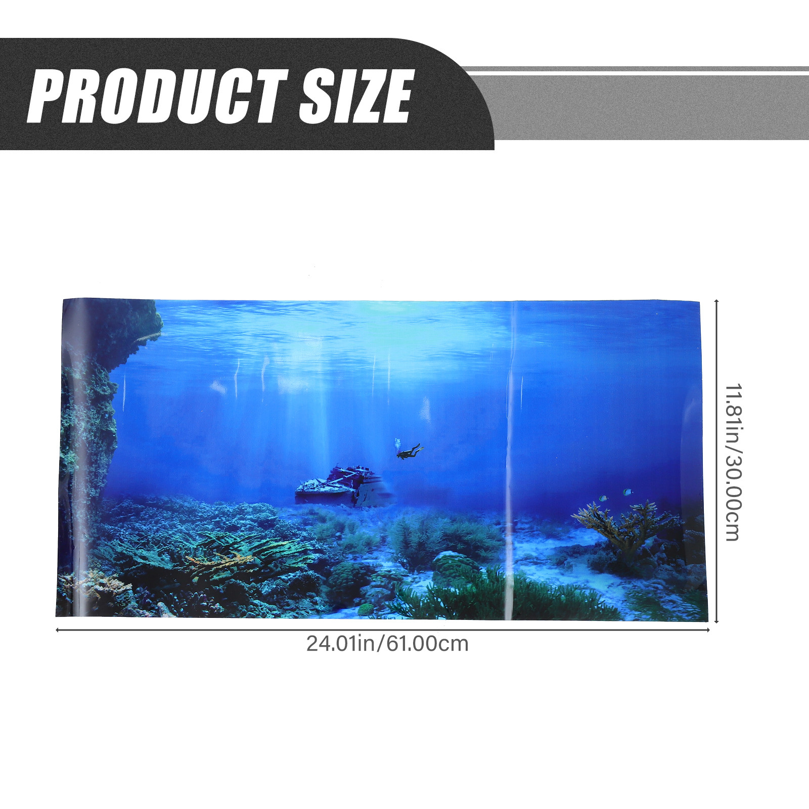 Naklejka na tło akwarium, samo – Aquarium Fish Wallpaper recenzja i cena