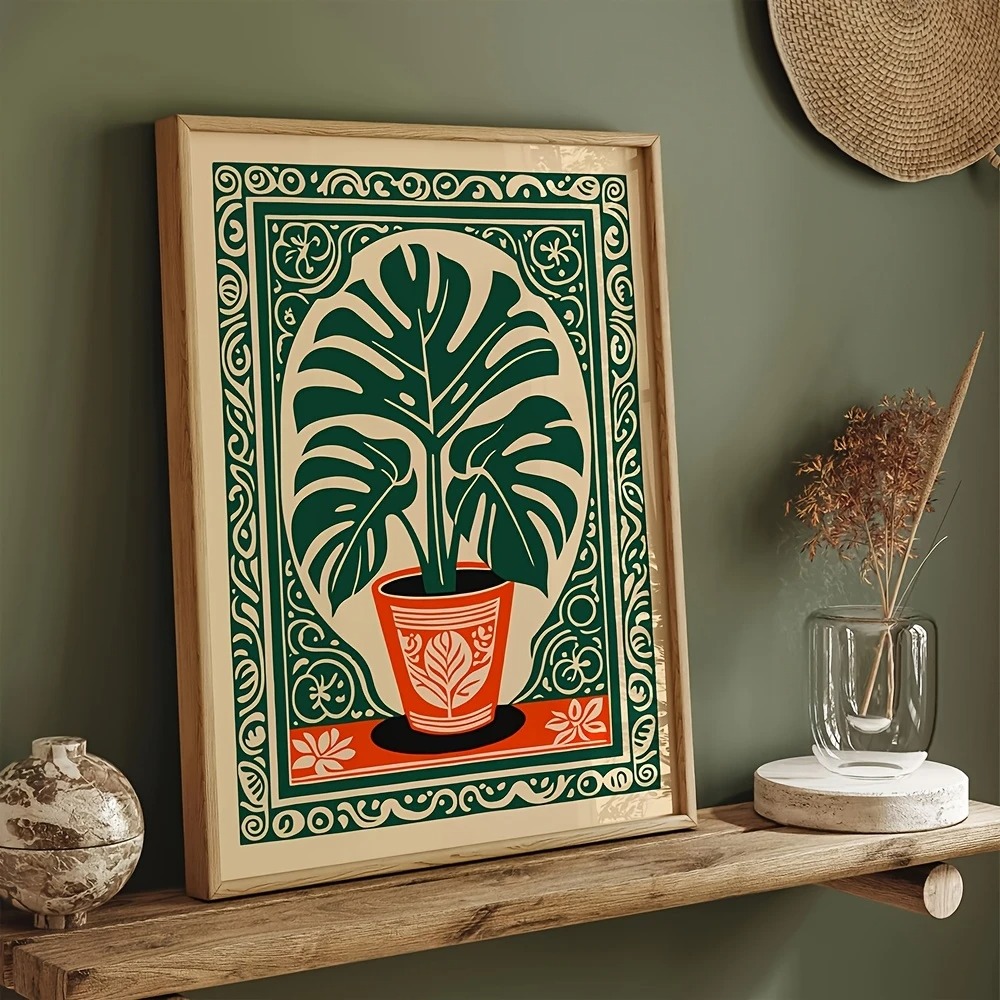 Bohemian Monstera Plant Canvas – Live Plant Fertilizer recenzja i cena