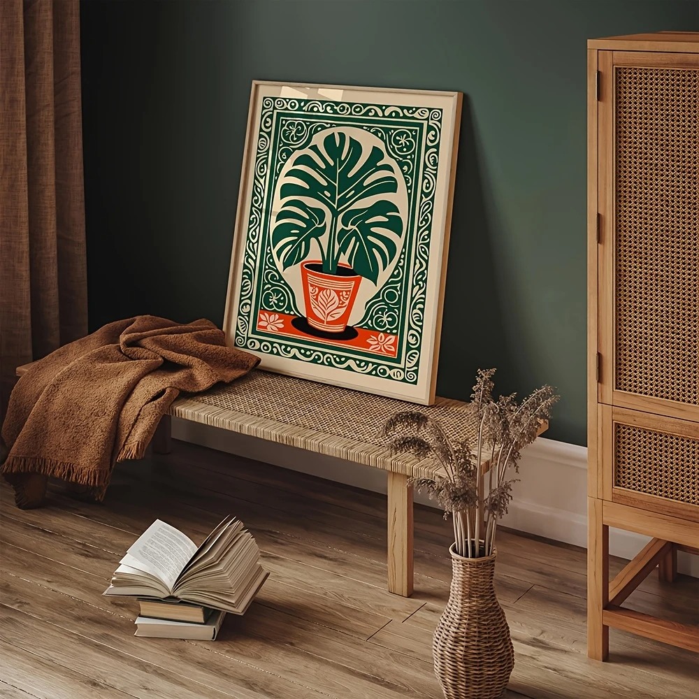 Bohemian Monstera Plant Canvas – Live Plant Fertilizer recenzja i cena