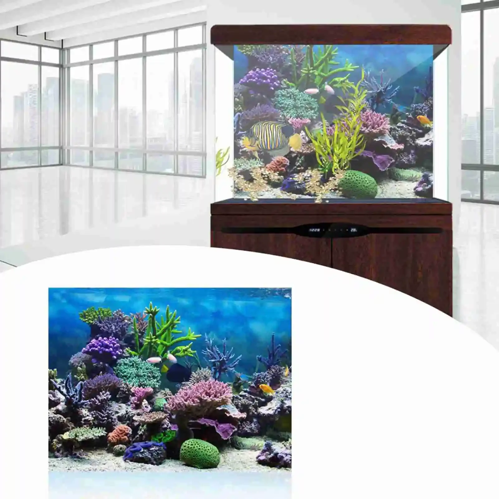 3D plakat krajobraz akwarium l – Aquarium Fish Wallpaper recenzja i cena