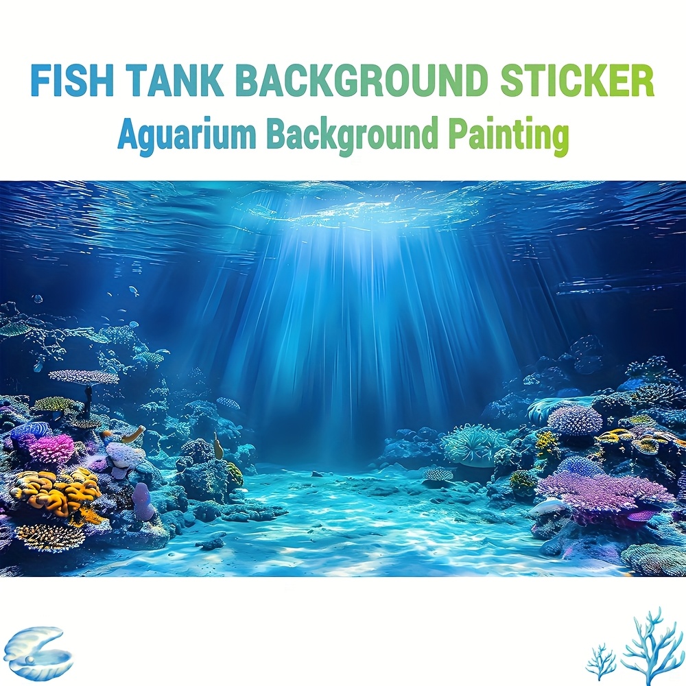 Tapeta do akwarium, naklejka n – Aquarium Fish Wallpaper recenzja i cena