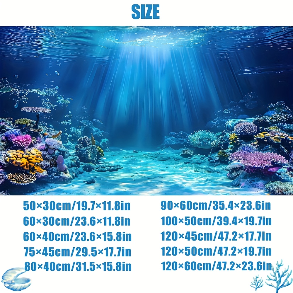 Tapeta do akwarium, naklejka n – Aquarium Fish Wallpaper recenzja i cena